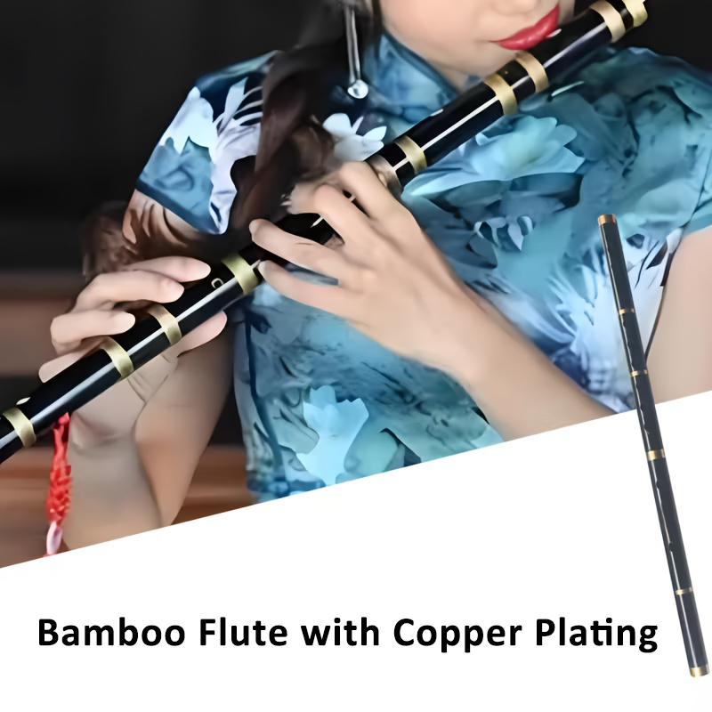 Musical Instrument Trombone - 6 Holes Bamboo Flute with Copper