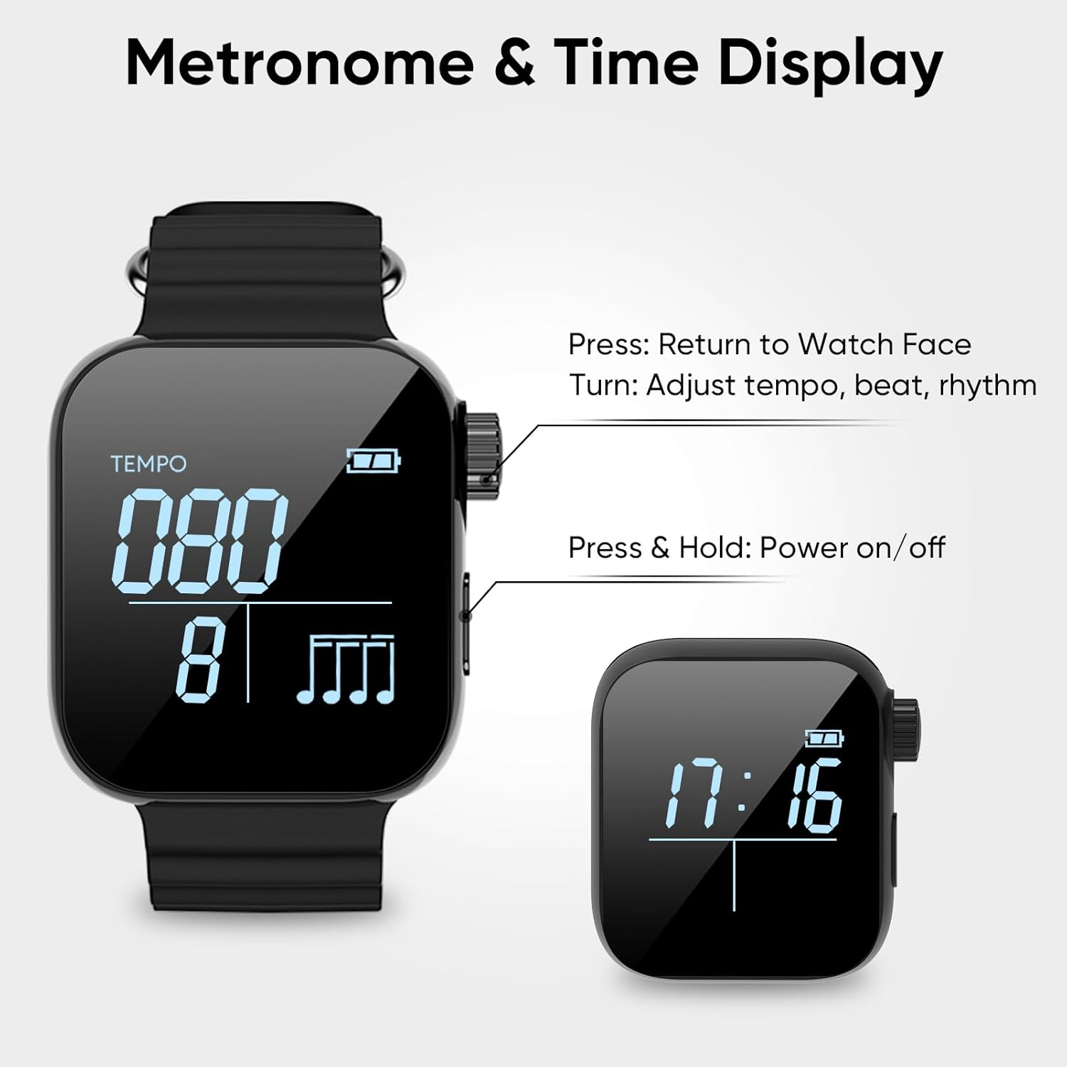 Musical Instrument All - Wearable Vibrating Metronome 40-240 Bpm Smart