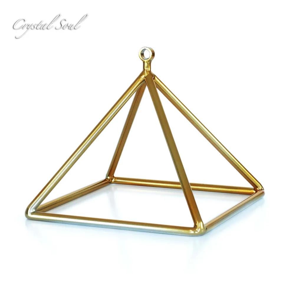 Musical Instrument All - 432Hz 12inch Crystal Pyramid Gold Music