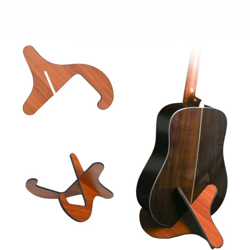 Musical Instrument Ukulele - Wooden Detachable Vertical Guitar Stand Floor