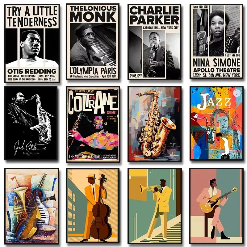 Musical Instrument Jazz - Jazz Music Saxophone Guitar Cello John