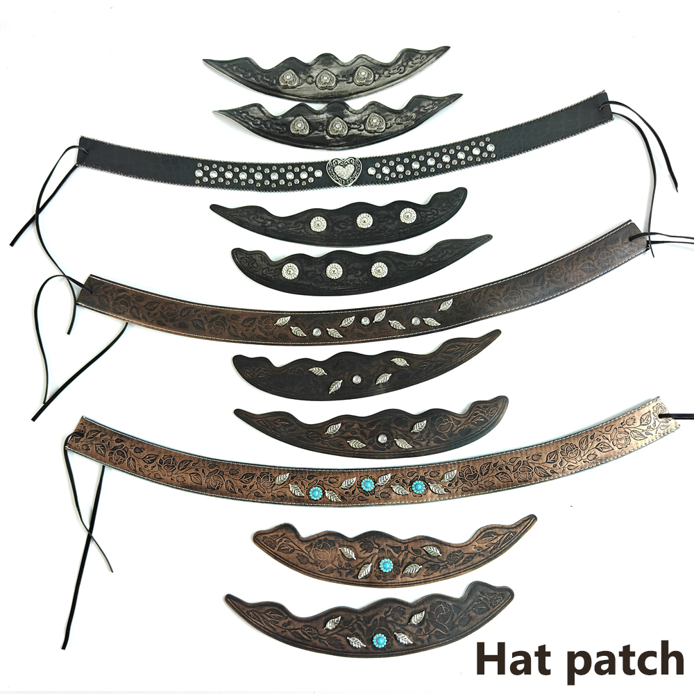Musical Instrument Jazz - Western Leather Hat Band Vintage Cowboy