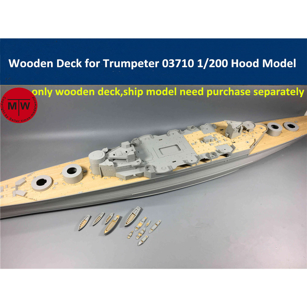 Musical Instrument Trombone - 1/200 Scale Wooden Deck for Trumpeter