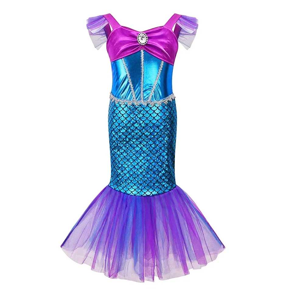 Mermaid Dress Girls Kids Cospl - Musical Instrument Trombone 评论和价格