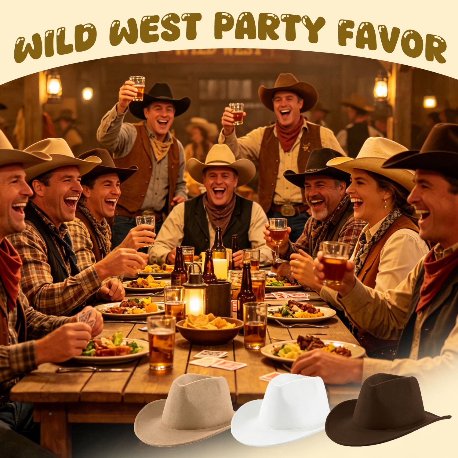 4-24Pcs Western Cowboy Hat for - Musical Instrument Jazz 评论和价格
