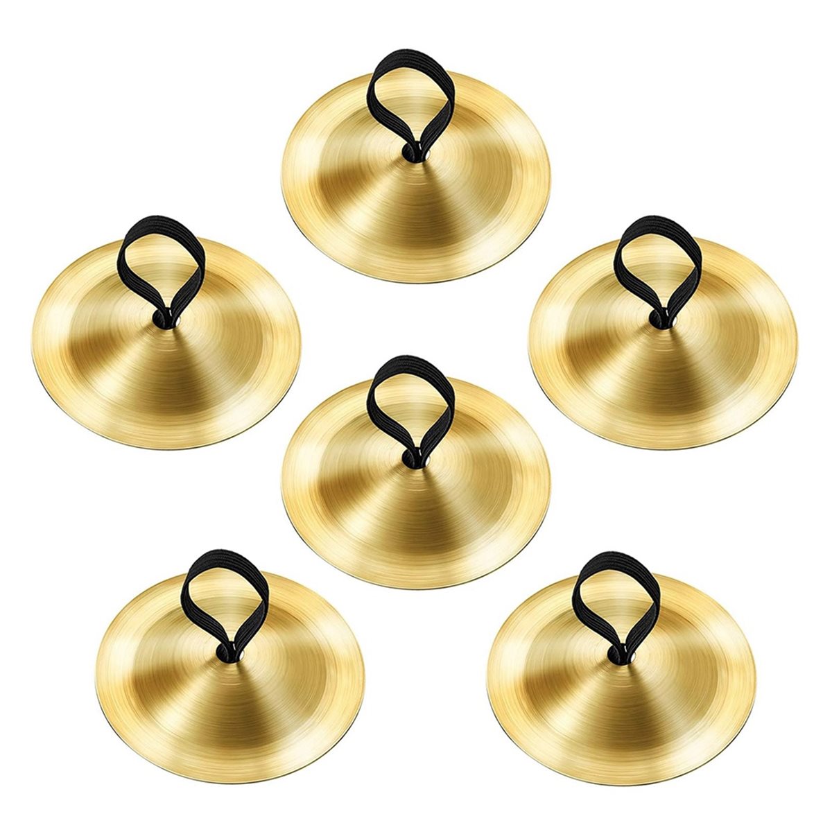 6 Pieces Finger Cymbals Belly  - Musical Instrument Zills 评论和价格