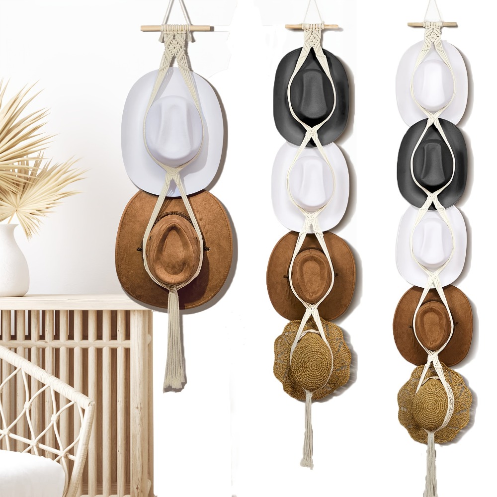 Bohemian Macrame Hat Hanger Ha - Musical Instrument Jazz 评论和价格