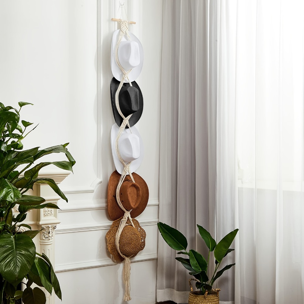 Bohemian Macrame Hat Hanger Ha - Musical Instrument Jazz 评论和价格