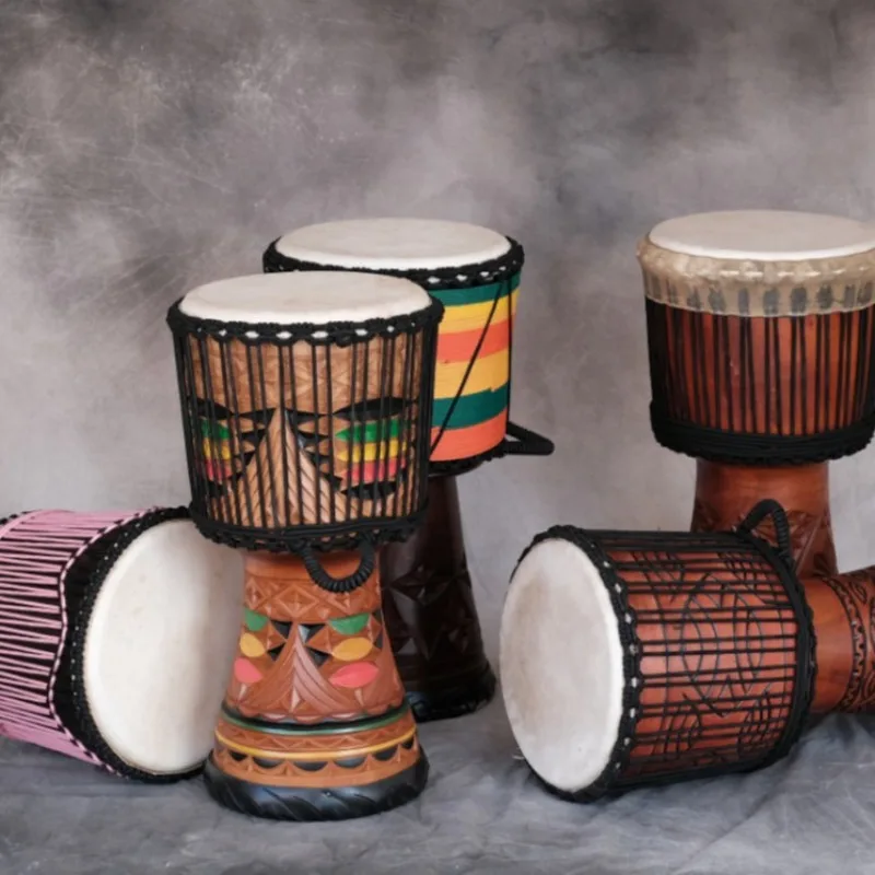 12 Inch Djembe Mahogany Africa - Musical Instrument All 评论和价格