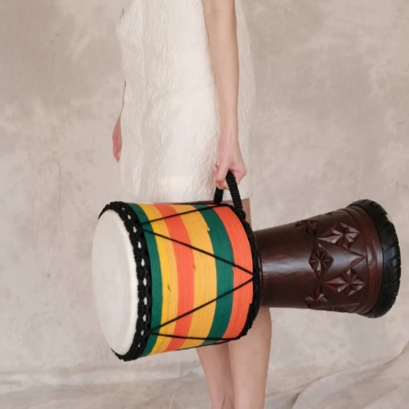 12 Inch Djembe Mahogany Africa - Musical Instrument All 评论和价格