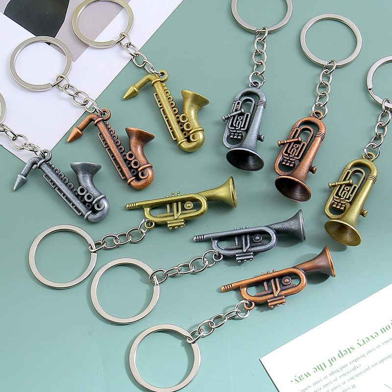 Creative Saxophones Shape Keyc - Musical Instrument All 评论和价格