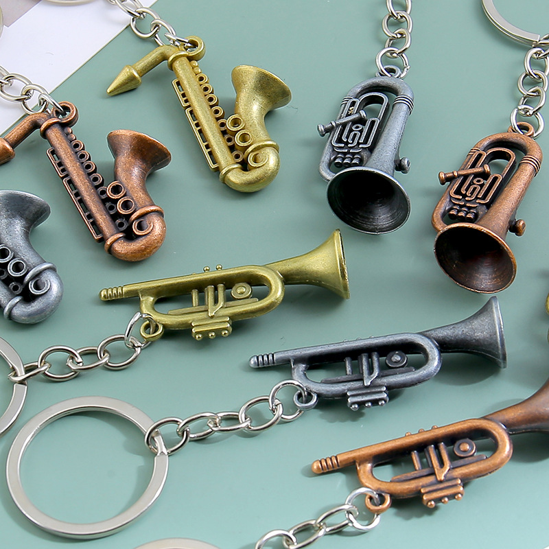 Creative Saxophones Shape Keyc - Musical Instrument All 评论和价格