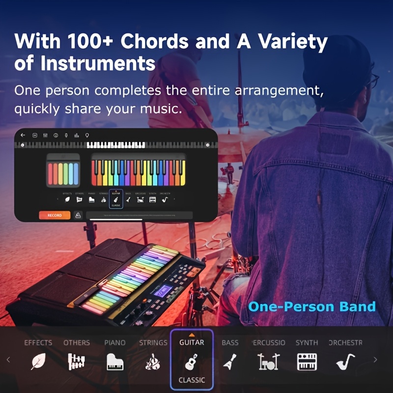 Stylish LED-Backlit PopuPiano  - Musical Instrument All 评论和价格